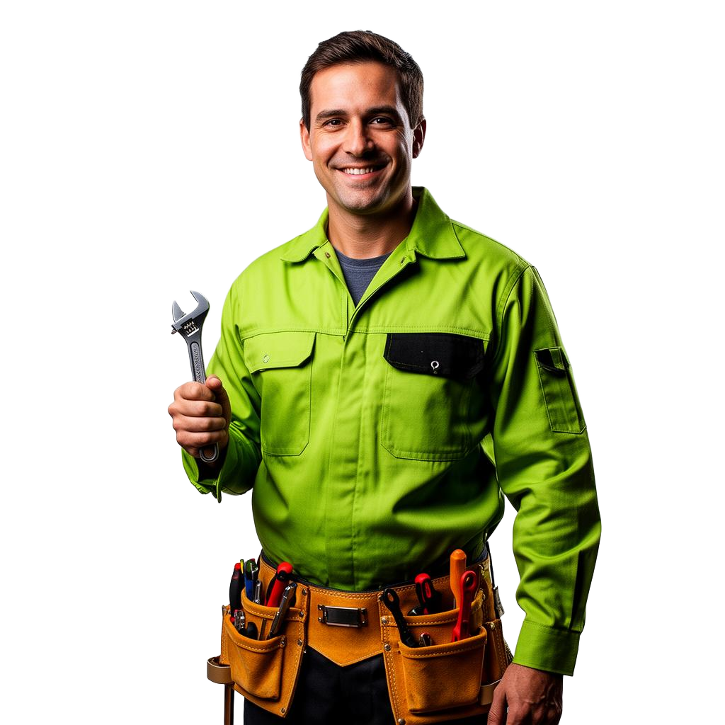 Smiling appliance repair technician
